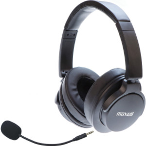 Bass 13 Active Noise Cancellation Wireless Headphones with Boom MIC, Black