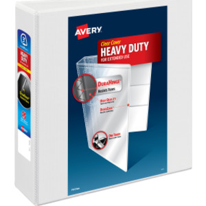 Heavy-Duty View 3-Ring Binder, 3" Rings, 670-Sheet Capacity