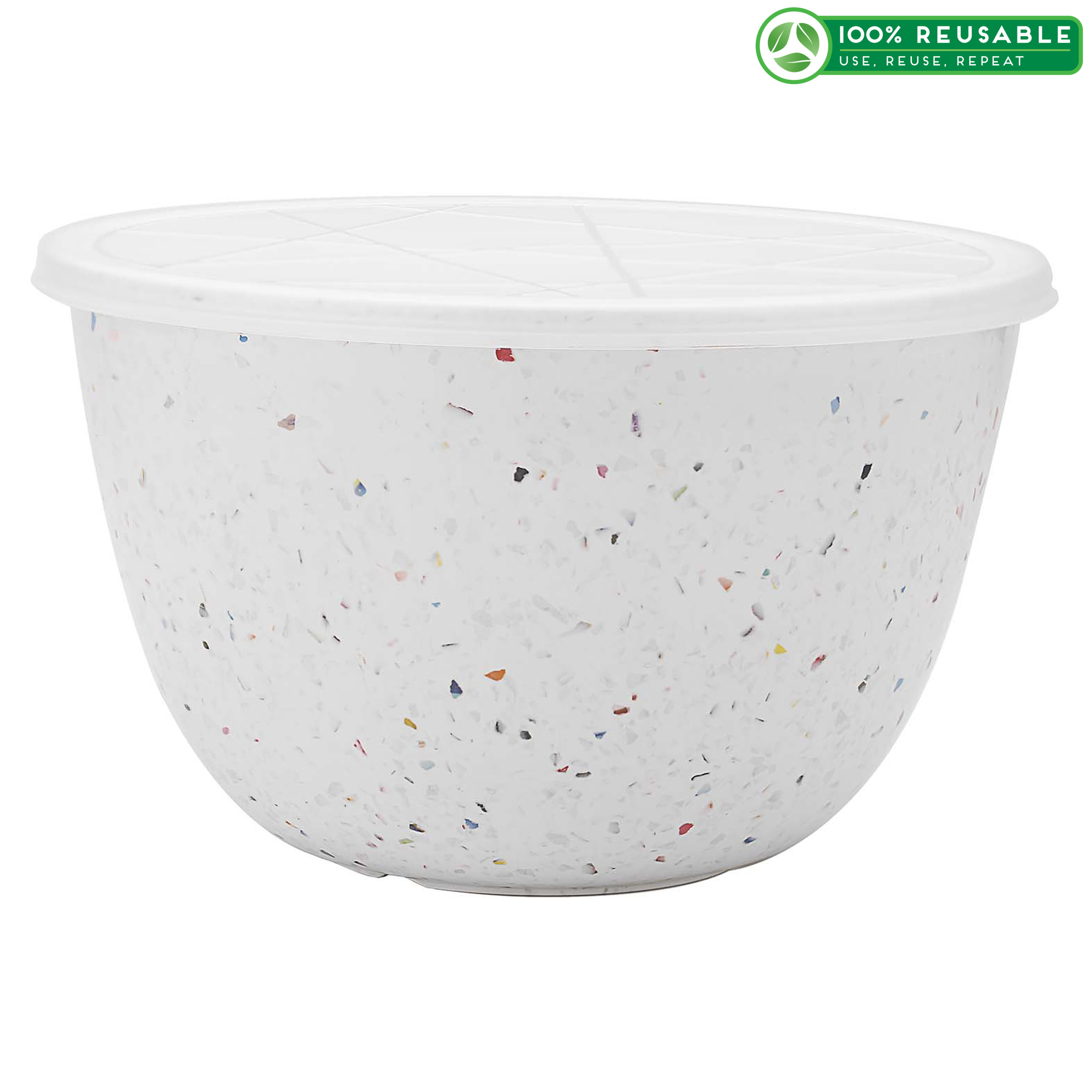 Confetti 1.5 quart Bowl Set, Eggshell White slideshow image 1 Confetti 1.5 quart Bowl Set, Eggshell White slideshow image 1