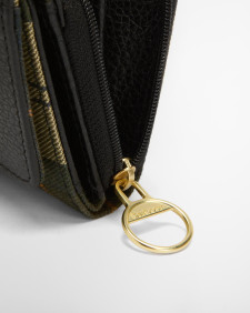 Lederportemonnaie Rosa French Black/Ancient