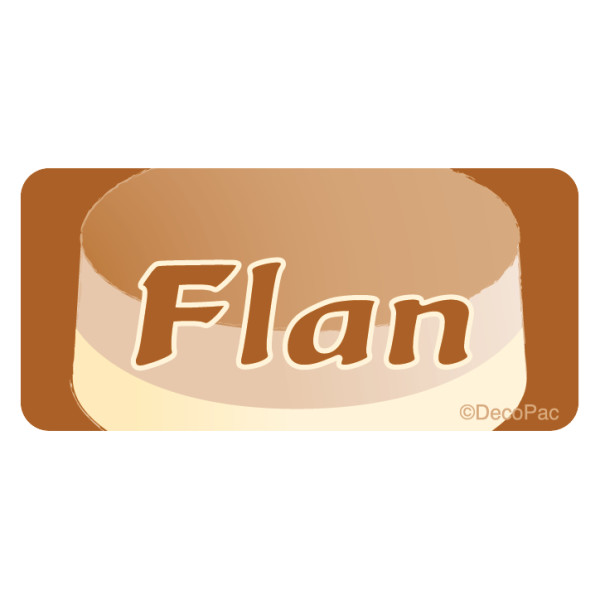 Flan Promotional Label
