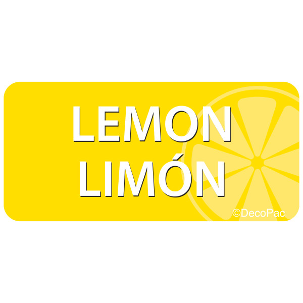 Lemon/Limón Promotional Label