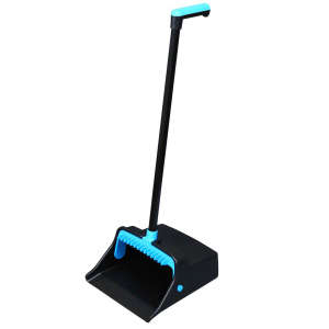 Impact, L-Grip, Blue/Black, 11.5", Dust Pan with Long Handle