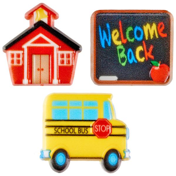 School Icons Cupcake Rings