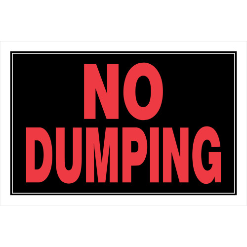 No Dumping Sign (8