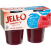 Jell-O Raspberry Sugar Free Gelatin Snacks, 4 ct Cups