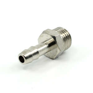Fitting Hose 1/4X7 Brass Nich.