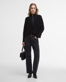 Lola Half-Zip Jumper Black
