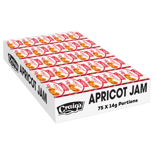  Craig's® Apricot Jam Portion 300 x 14g 