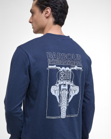 T-shirt Louis a maniche lunghe Navy
