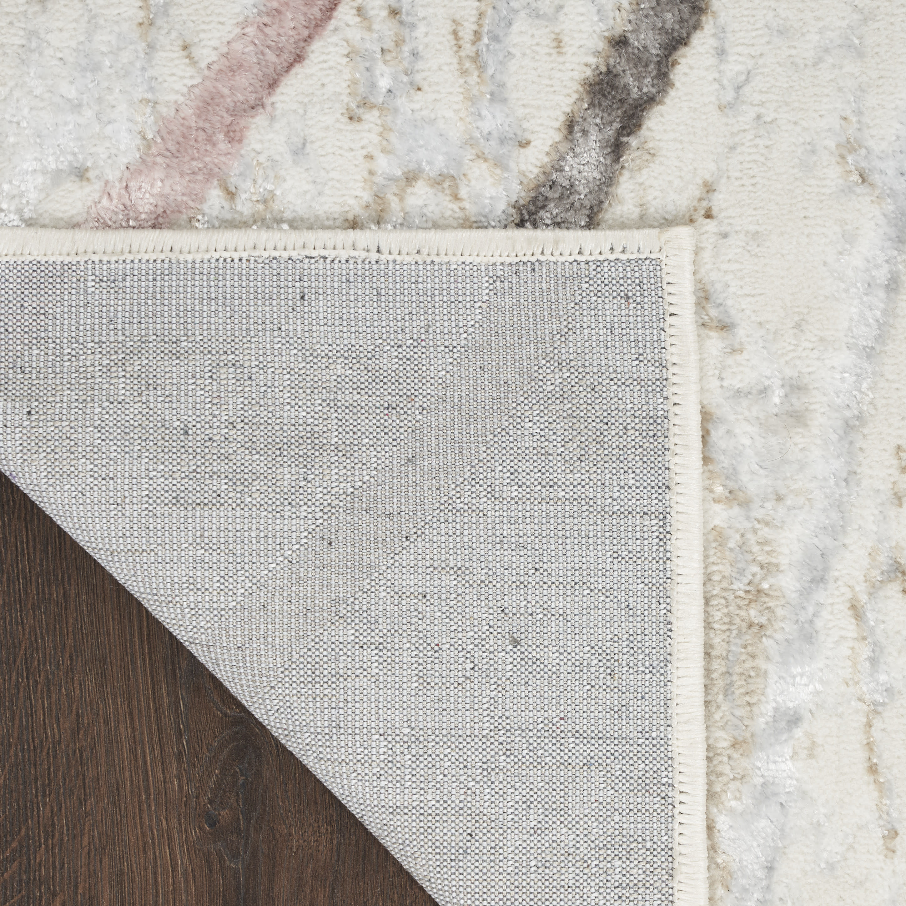 Nourison Glitz 5'3" x 7'3" Ivory Multicolor Modern Indoor Rug