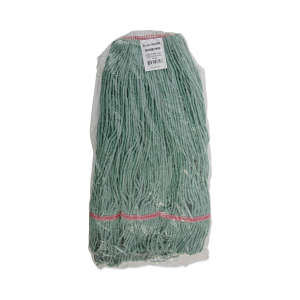 Boardwalk, Premium Standard Rayon Looped-End Wet Mop Head with 1" Headband, Large, Green