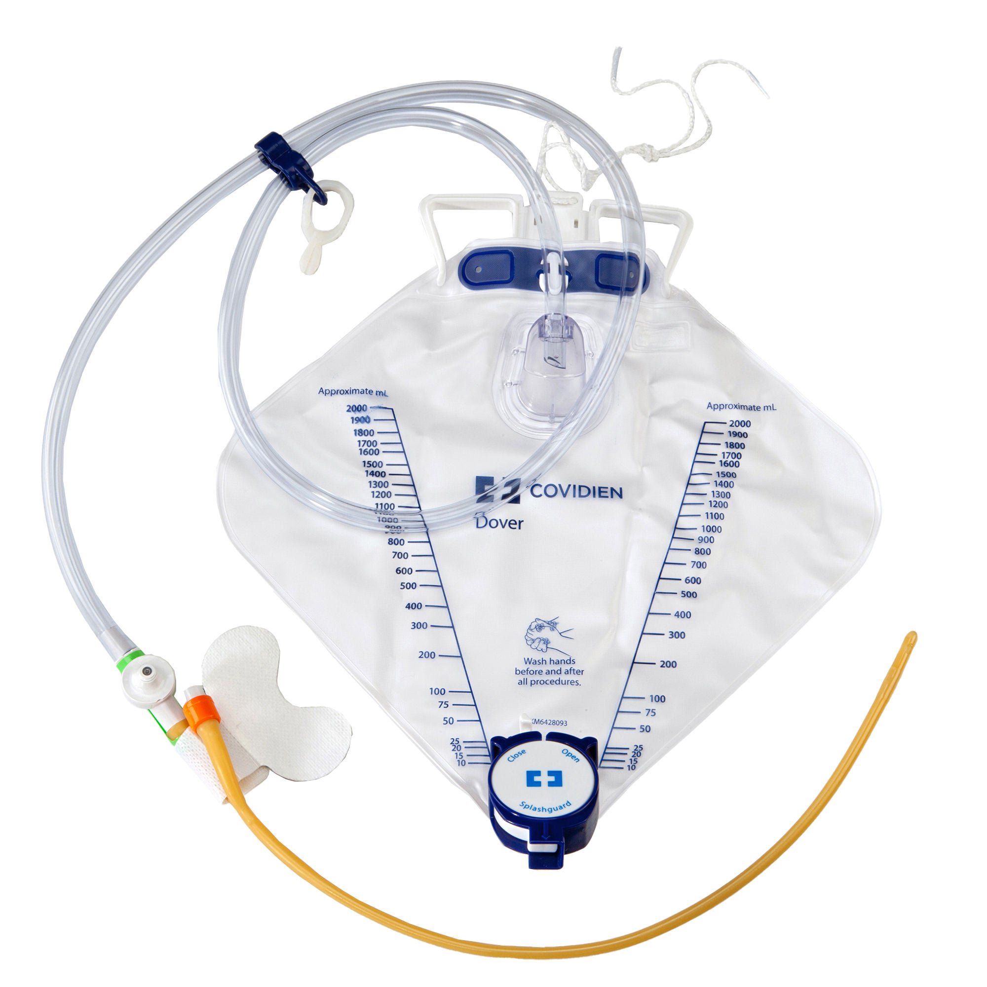 Dover™ Indwelling Catheter Tray, 16 Fr., Foley, Drain Bag