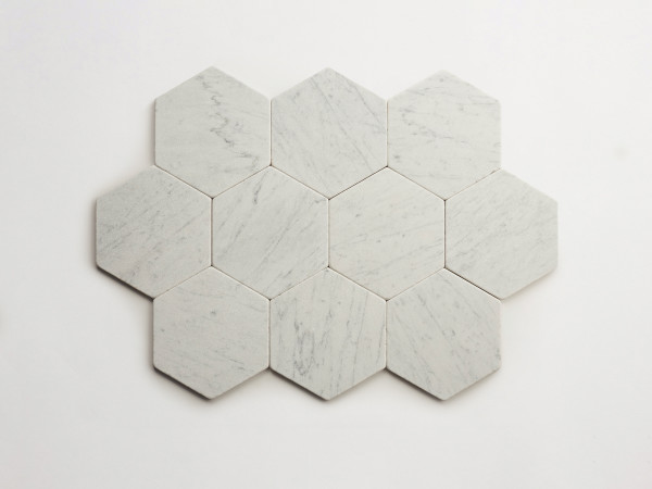lapidary: girata | hex | carrara | tumbled 