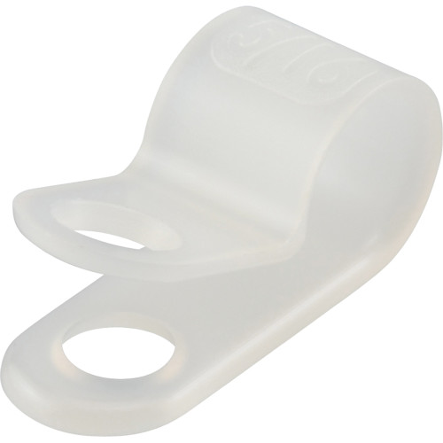 Natural White Nylon Cable Clamp (3/8