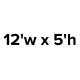 Hanging Sign 12'w x 5'h