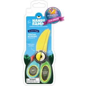 Snippy the Toucan&trade; Kids Safety Scissors &ndash; Blunt Tip Craft Scissors for Kids, Soft Grip Handles, Safety Lock