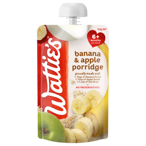  Wattie's® Banana & Apple Porridge 120g 6+ months 