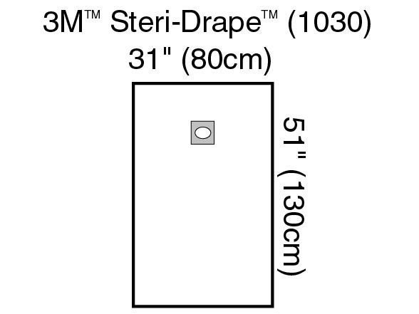 3M™ Steri-Drape™ Sterile Aperture EENT Drape, 31 x 51 Inch