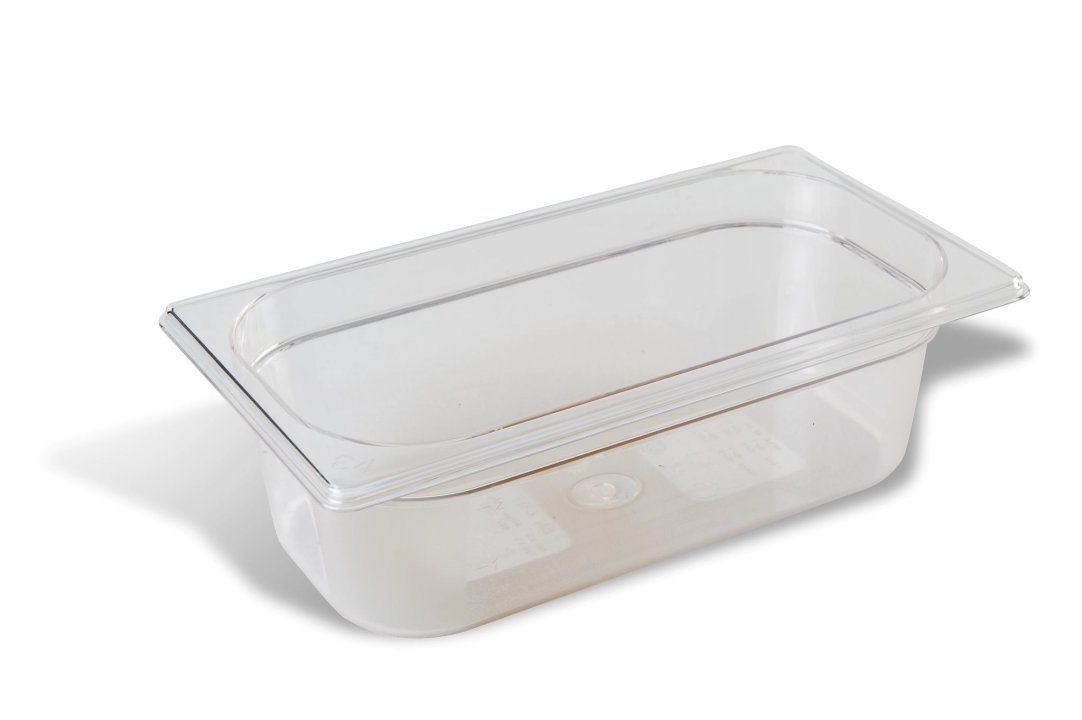Polycarbonate container GN 1/3 65 mm deep