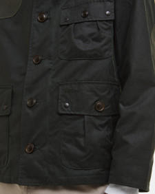 Barbour x TO KI TO Forest Waxed Jacket Sage