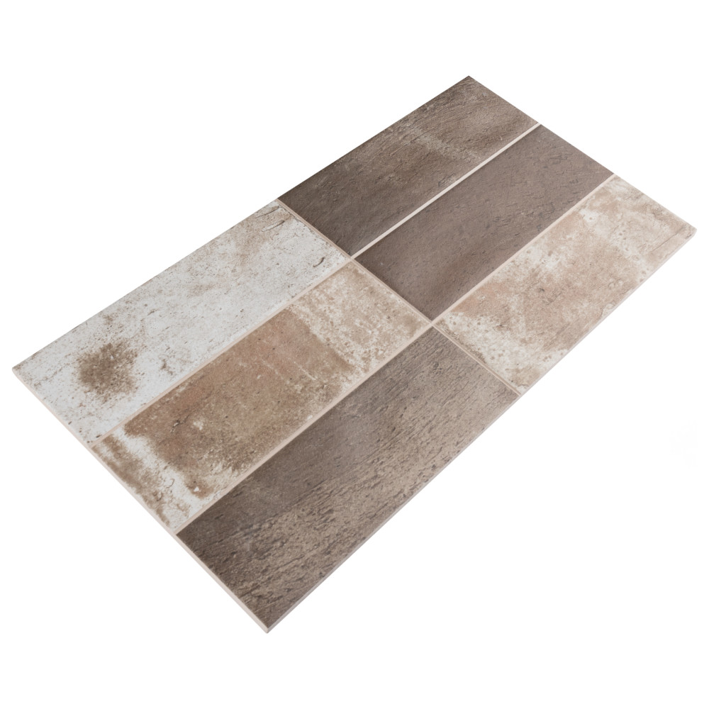 Kings Mud Cocoa 7-7/8 in. x 15-3/4 in. Ceramic Wall Tile