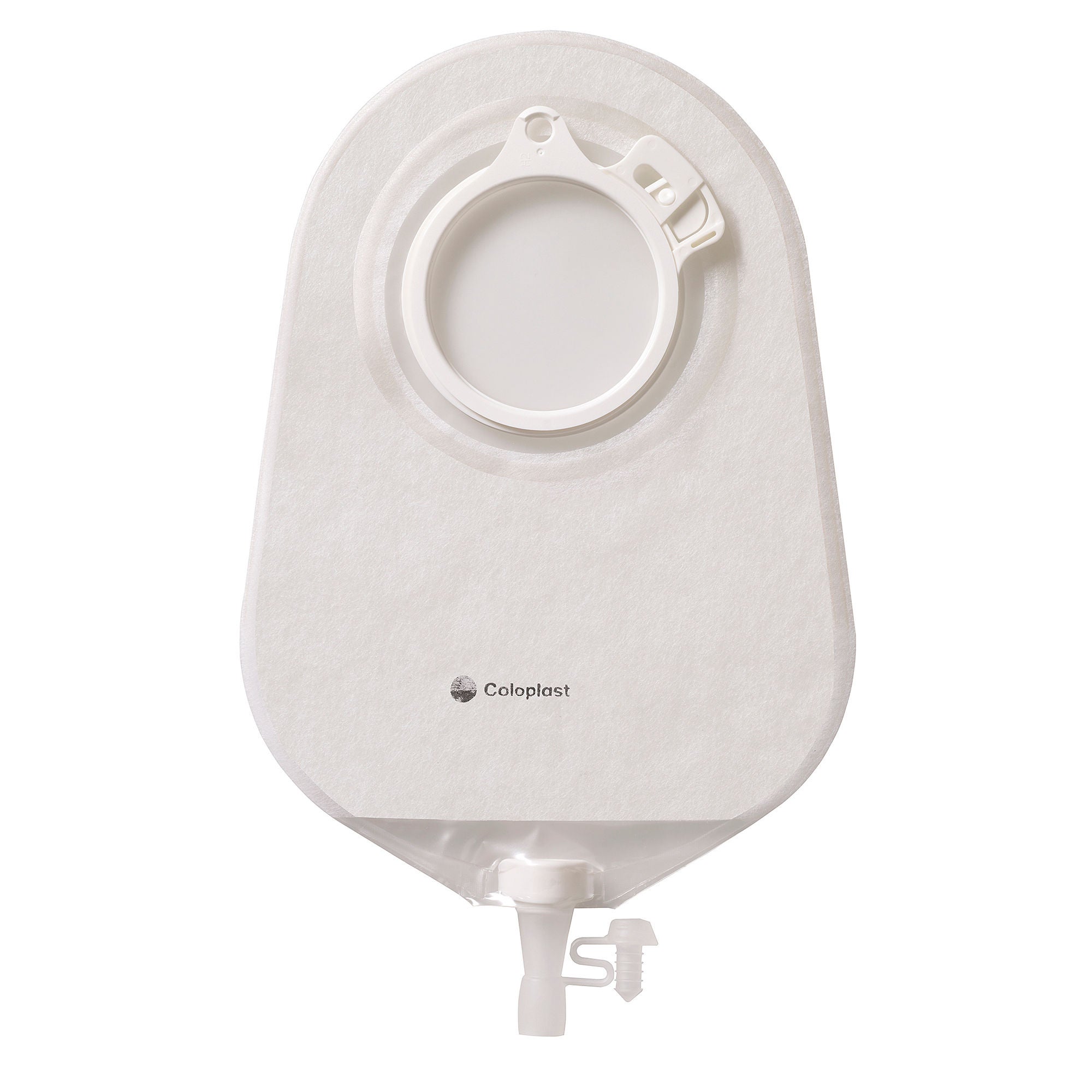 Assura® Two-Piece Transparent Urostomy Pouch, Pre-cut for 57mm Stoma, Blue Match