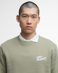 Giles Steve McQueen Sweatshirt Bleached Olive
