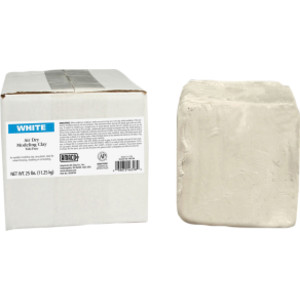 Arcilla seca al aire, blanca, 25 lbs.