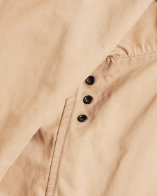 Peached Oversized Bedale Casual Jacket Stone