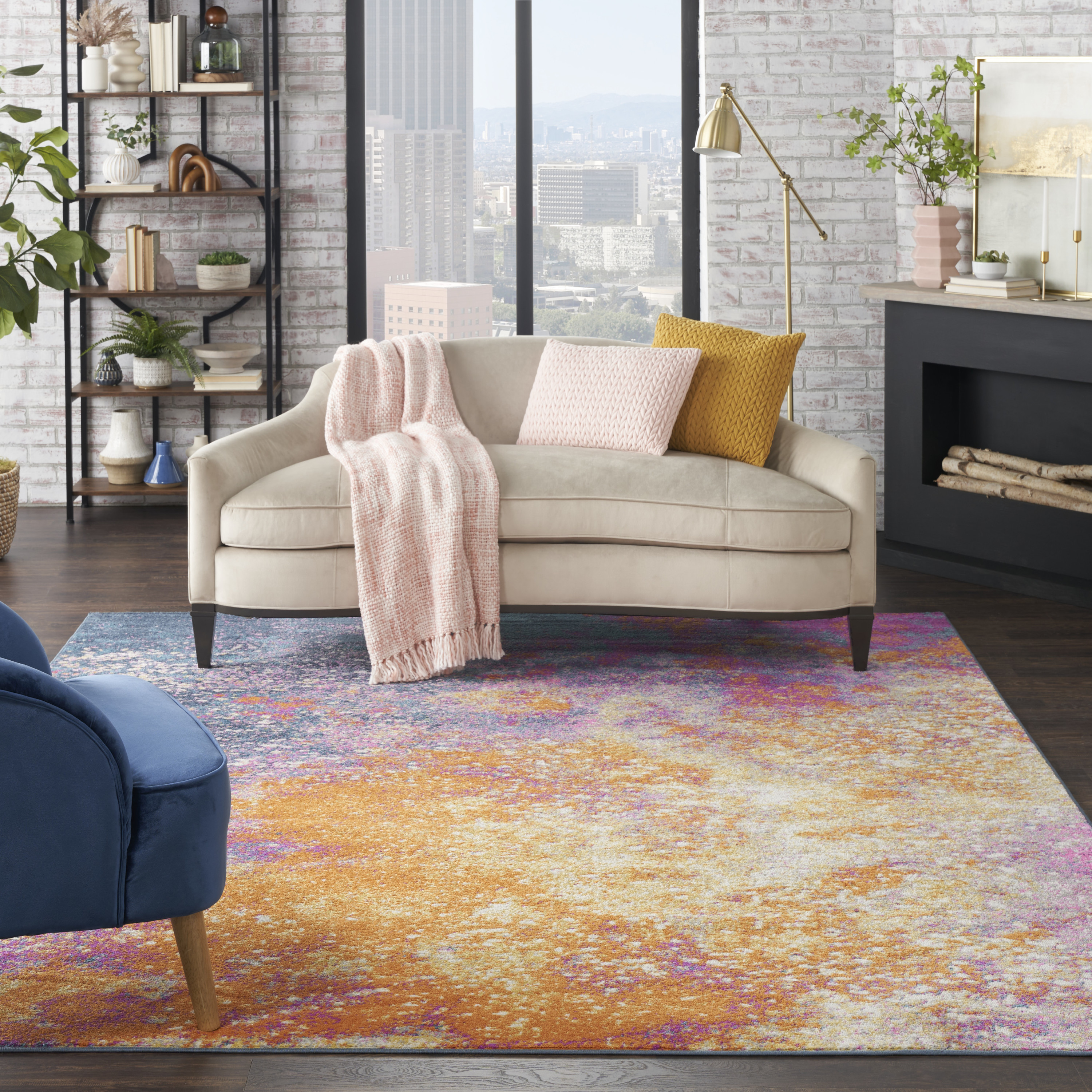 Nourison Passion 8' x 10' Sunburst Modern Indoor Rug