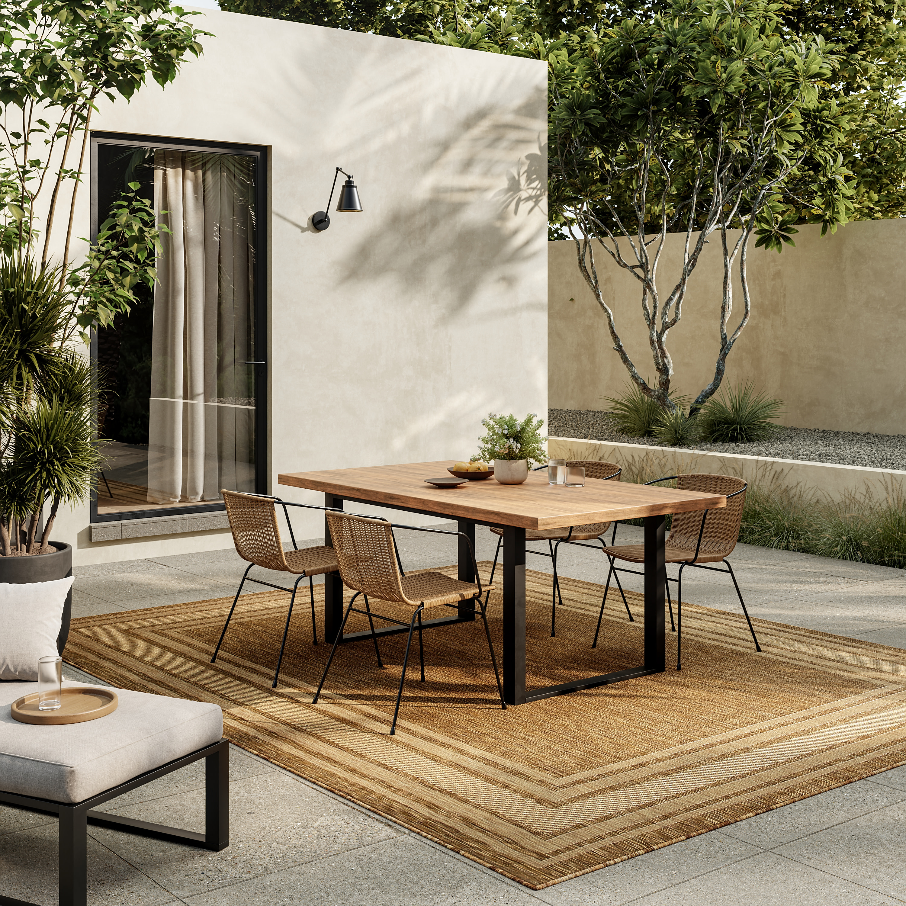 Nourison Horizon Indoor/Outdoor 10' x 14' Natural Modern Rug
