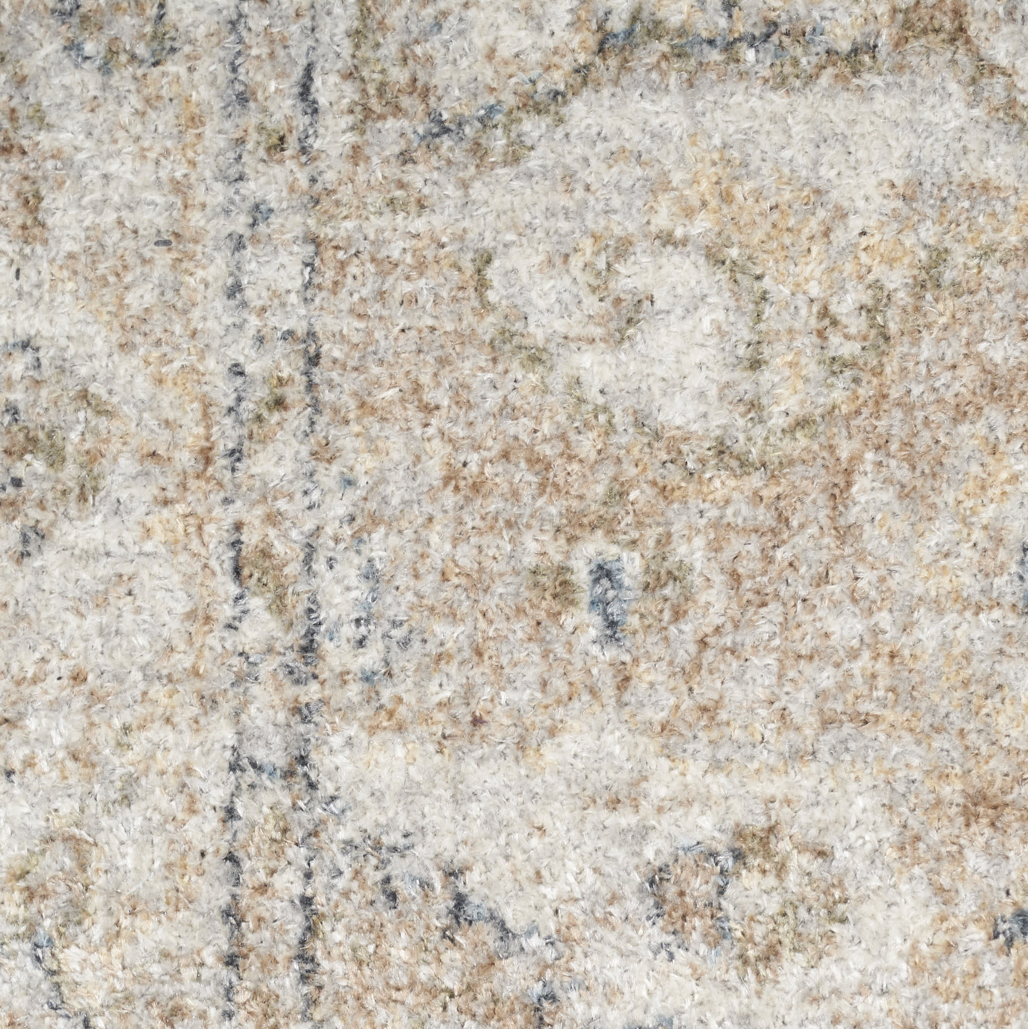 Nourison Astra Machine Washable 2' x 6' Beige Vintage Indoor Rug