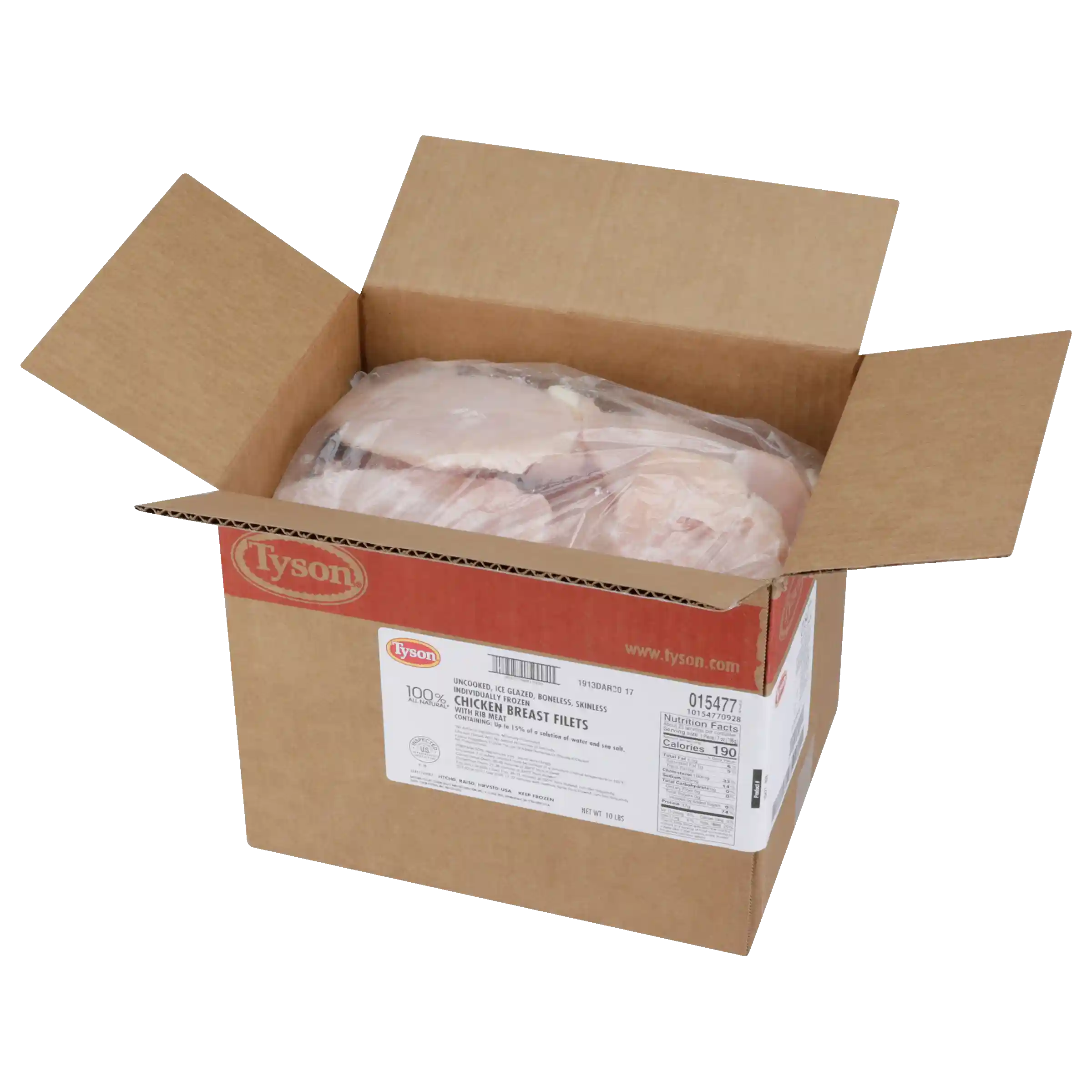 Tyson® All Natural* IF Unbreaded Boneless Skinless Chicken Breast Filets, 7 oz._image_41