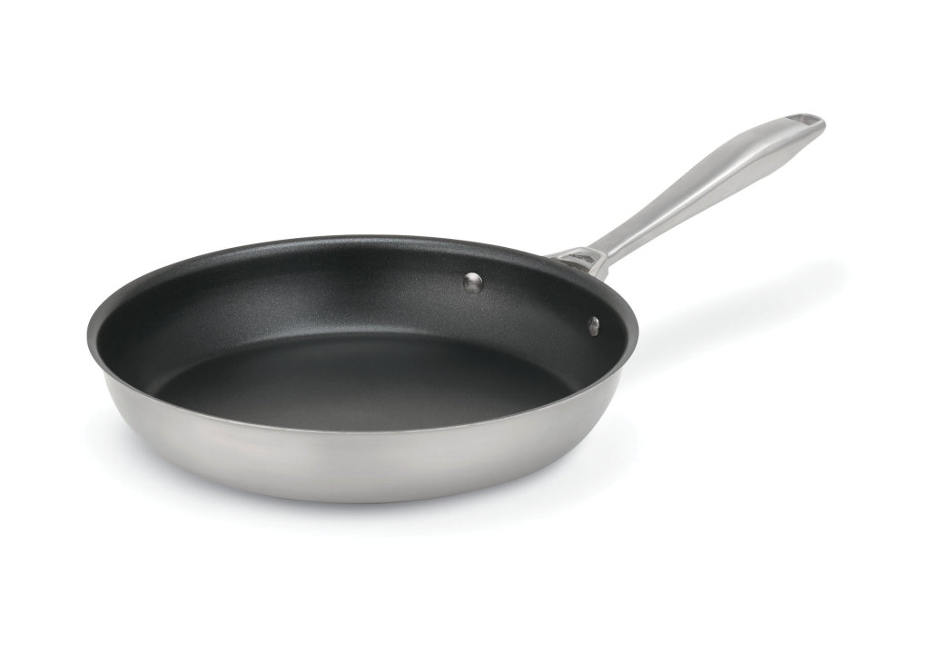 11-inch Intrigue® stainless steel fry pan with Ceramiguard® II  nonstick coating