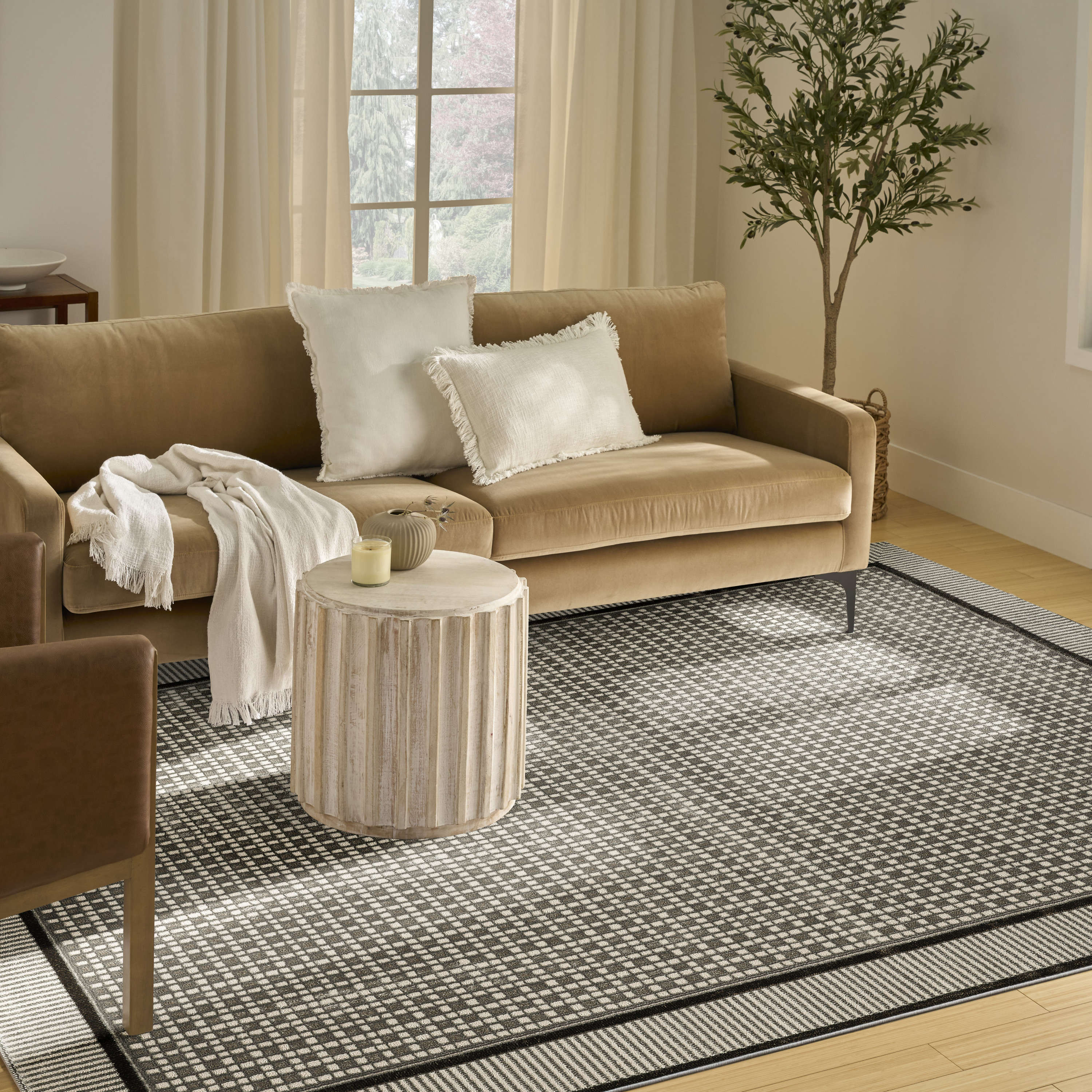 Nourison Nordic 8' x 10' Ivory Grey Modern Indoor Rug