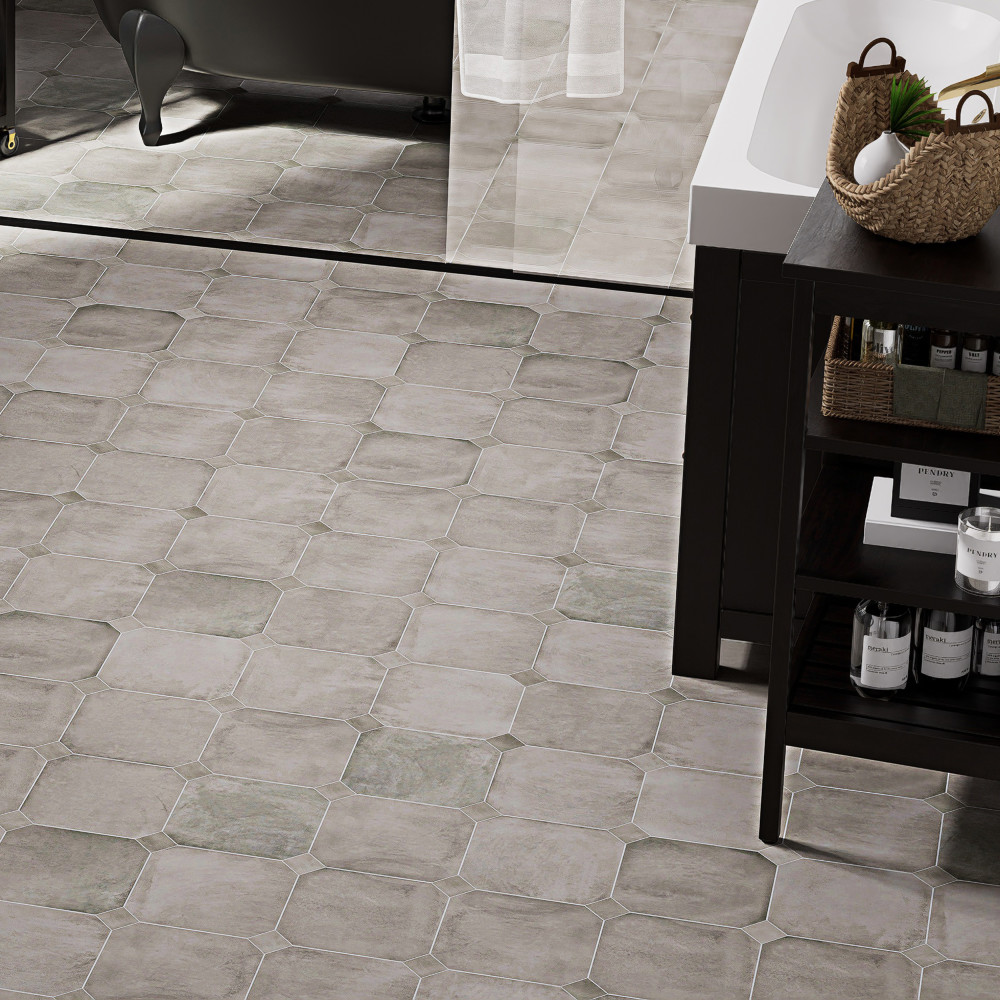 Laverton Taco Grafito 1-5/8 in. x 1-5/8 in. Porcelain Floor and Wall Tile