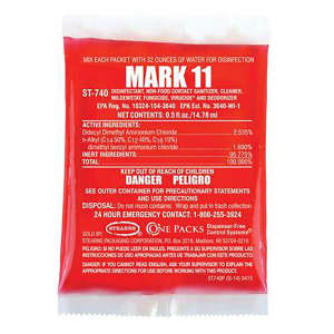 STS2309951, Stearns Packaging,  Mark 11 Disinfectant Cleaner,  0.5 fl oz Packet