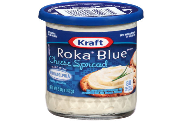 Kraft Roka Blue Cheese Spread with Philadelphia Cream Cheese, 5 oz Jar ...