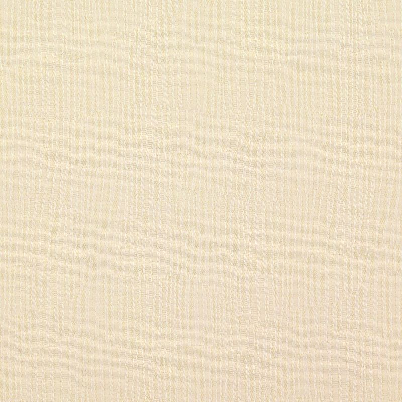 Beige woven fabric wallcovering, flat and tightly textured with vertical and horizontal threads creating subtle striations; filling the entire frame under even, neutral lighting, close-up view.
