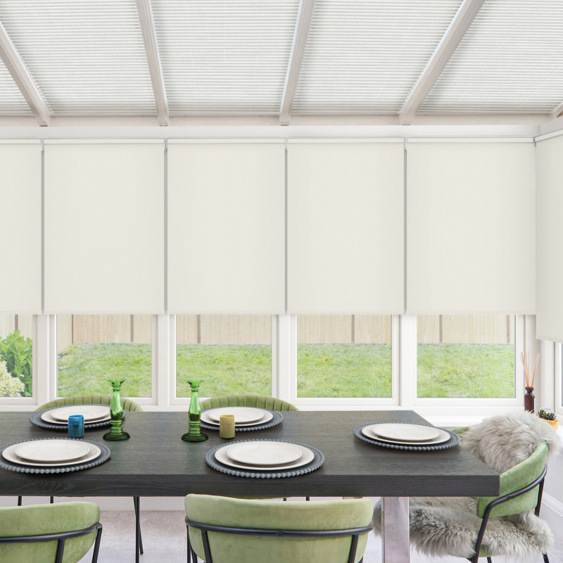 Maura White Roller Blind