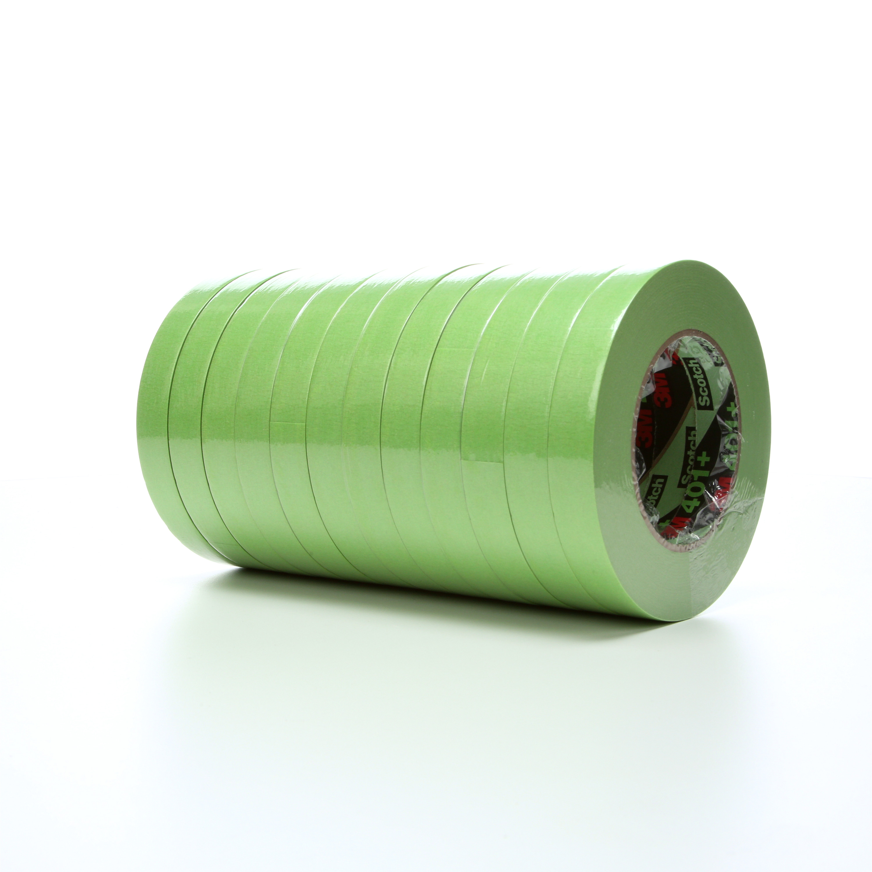 3M™ High Performance Green Masking Tape 401+, 18 mm x 55 m, 48 rolls per
case