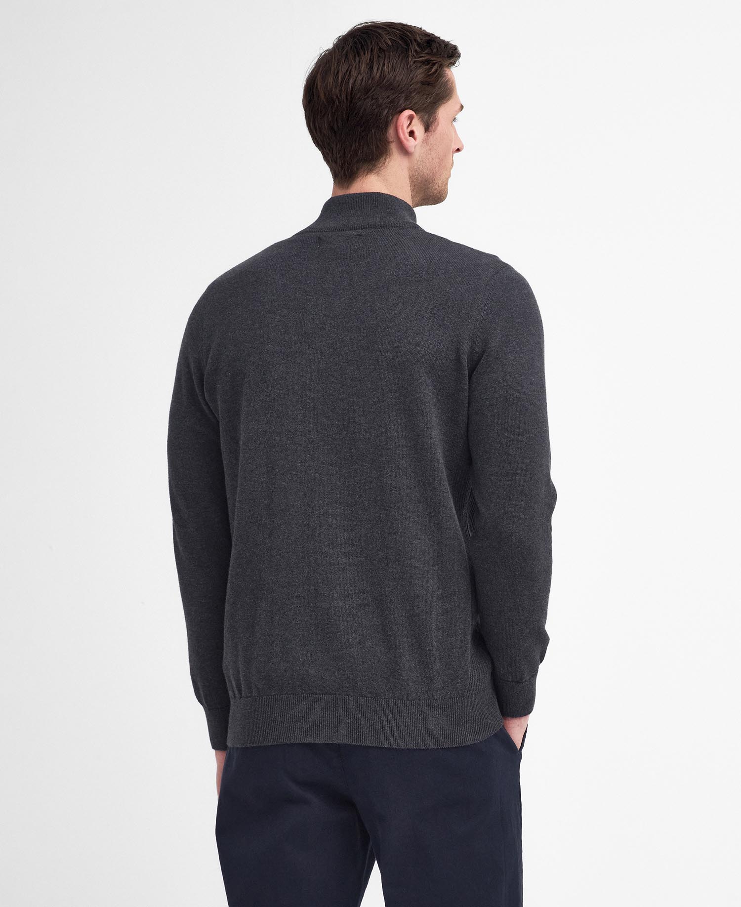 Felpa in cotone con mezza zip image number 2