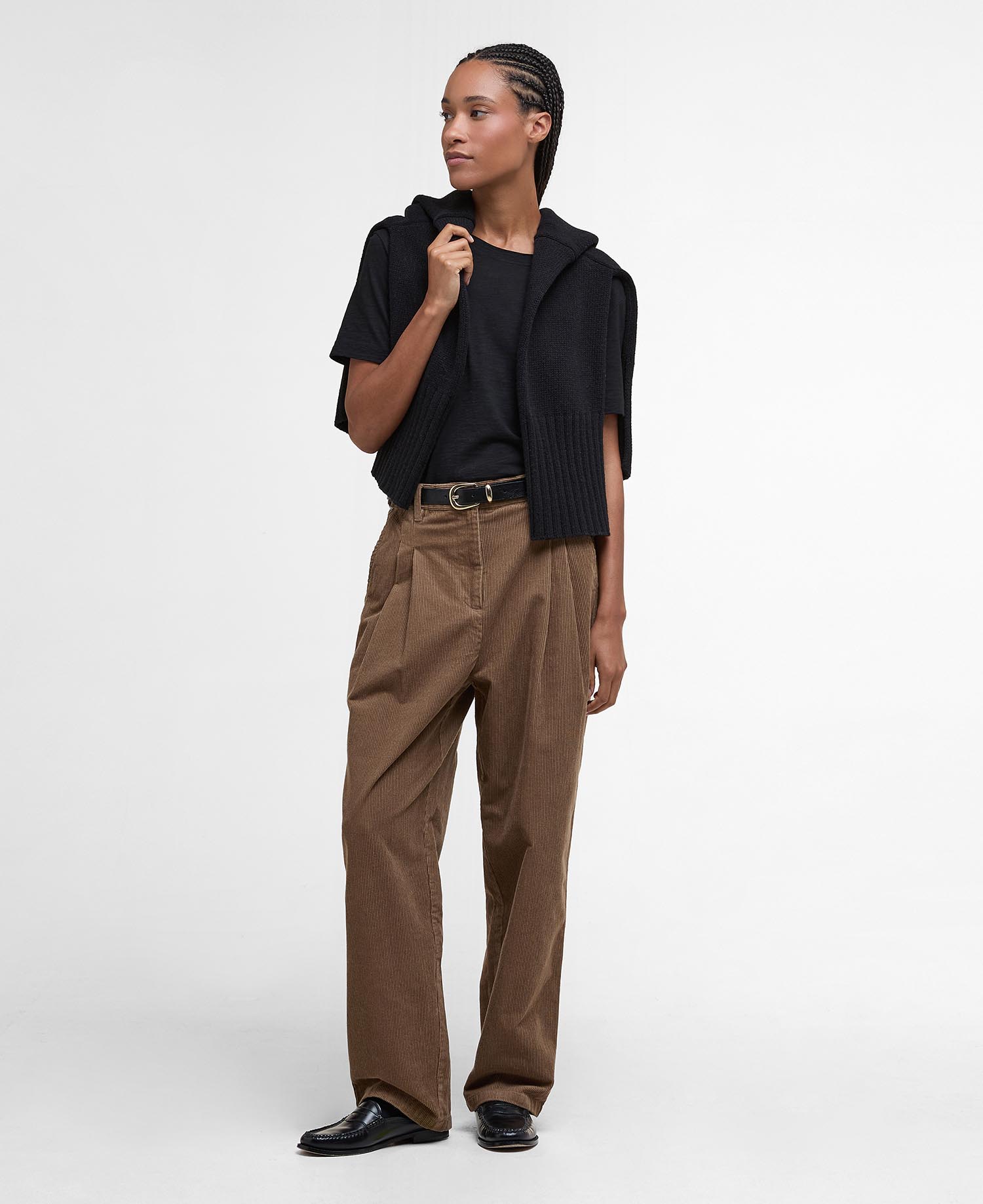 Pantaloni a coste sottili Yasmin image number 0