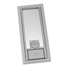 Floor Box Cover, Thermoplastic, Concealed 3-Service Concrete Floor Boxes, Carpet Flange, Grey