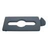 Rubbermaid Commercial, Slim Jim®, Mixed Recycling Insert, Rectangle, Resin, Gray, Receptacle Lid