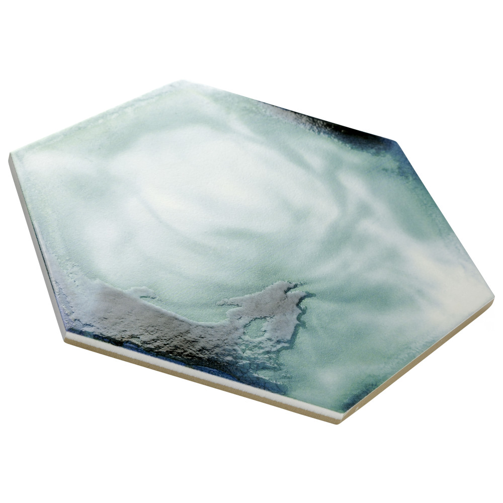 Raktion Hex 8-5/8 in. x 9-7/8 in. Porcelain Floor and Wall Tile