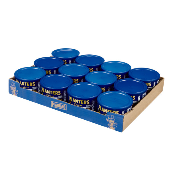 PLANTERS(r) Deluxe Lightly Salted Mixed Nuts 12/8.75oz . C1RM - Front Right Open Case (Hi Res)