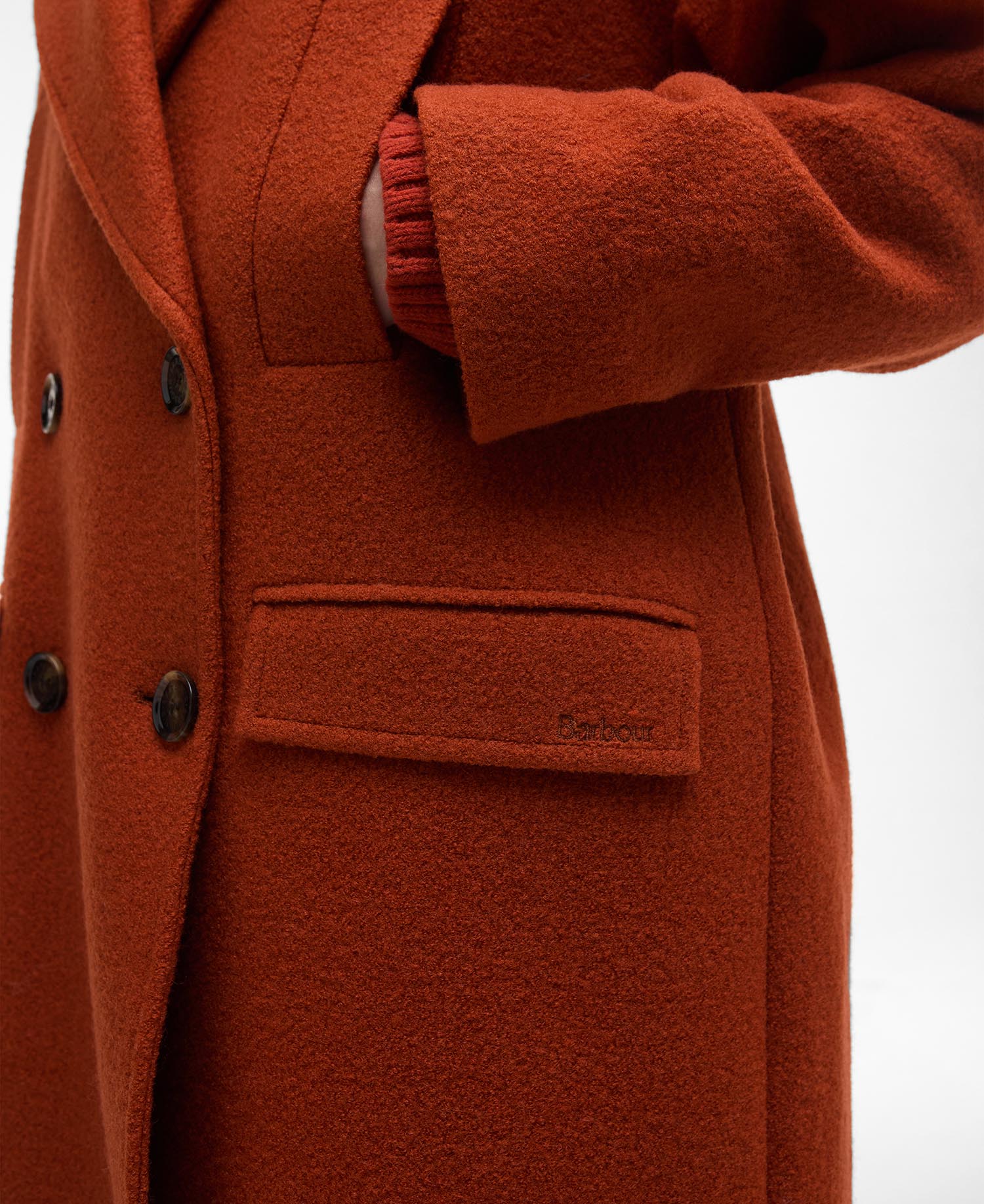 Cappotto doppiopetto in lana Blyth image number 5