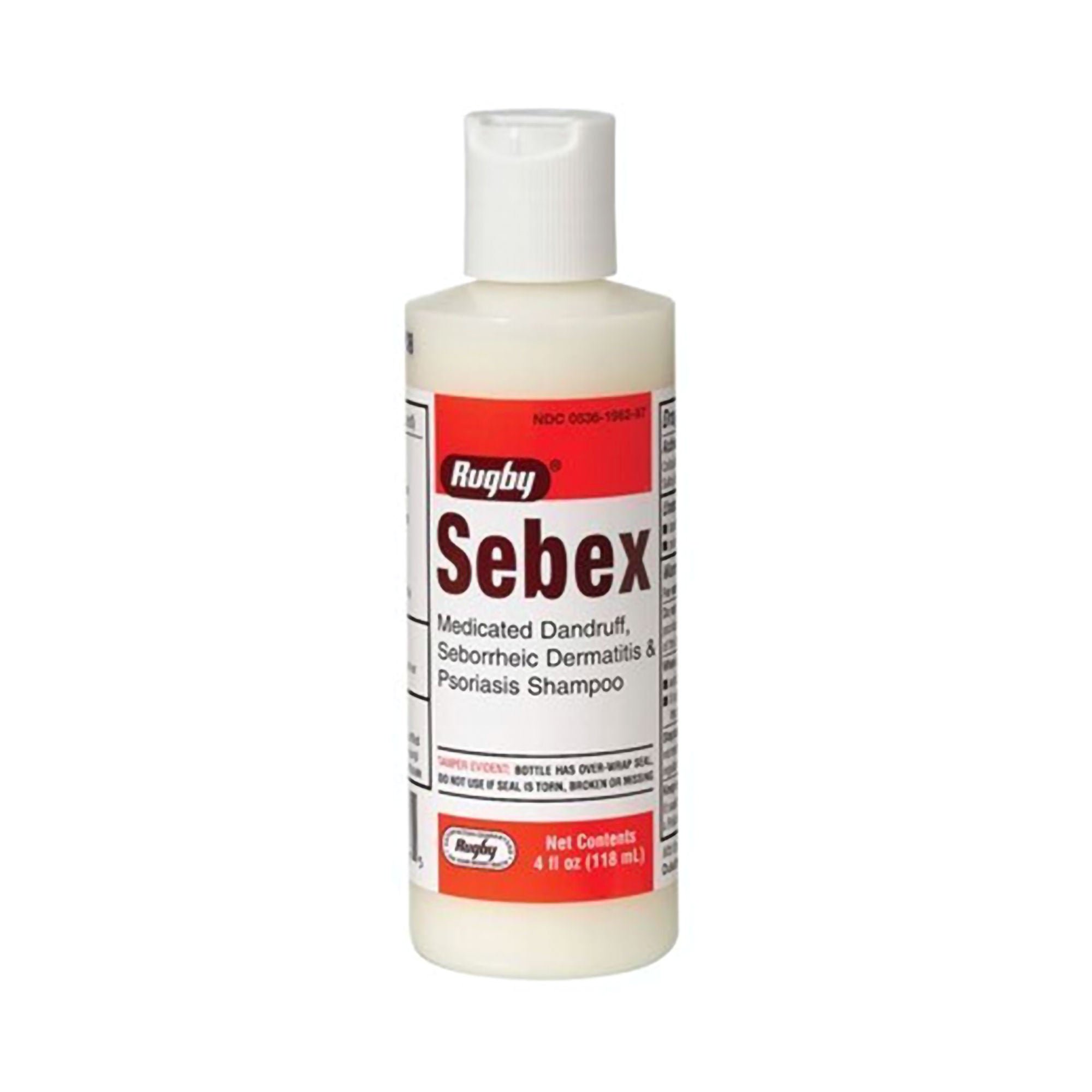 Rugby Sebex Medicated Dandruff, Seborrheic Dermatitis & Psoriasis Shampoo, 4 oz